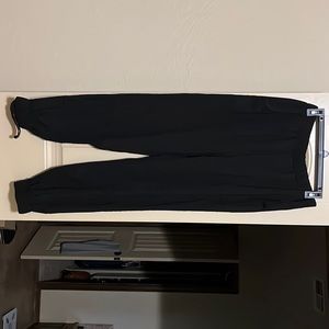Black dress joggers